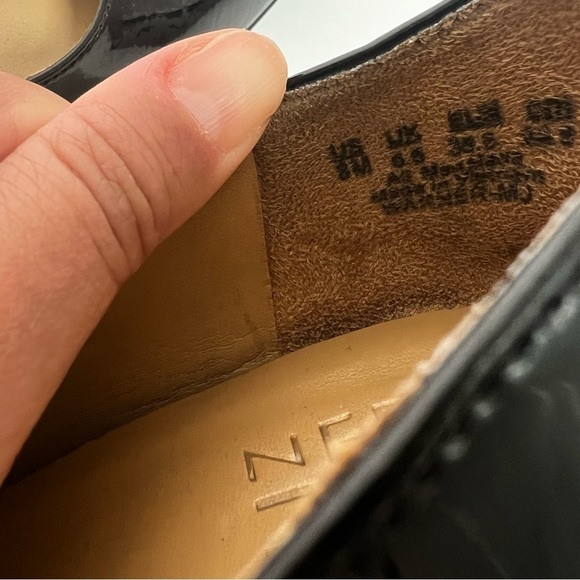 NATURALIZER Patent Leather Square Toe Black Pumps Sz 8 - Picture 6 of 6